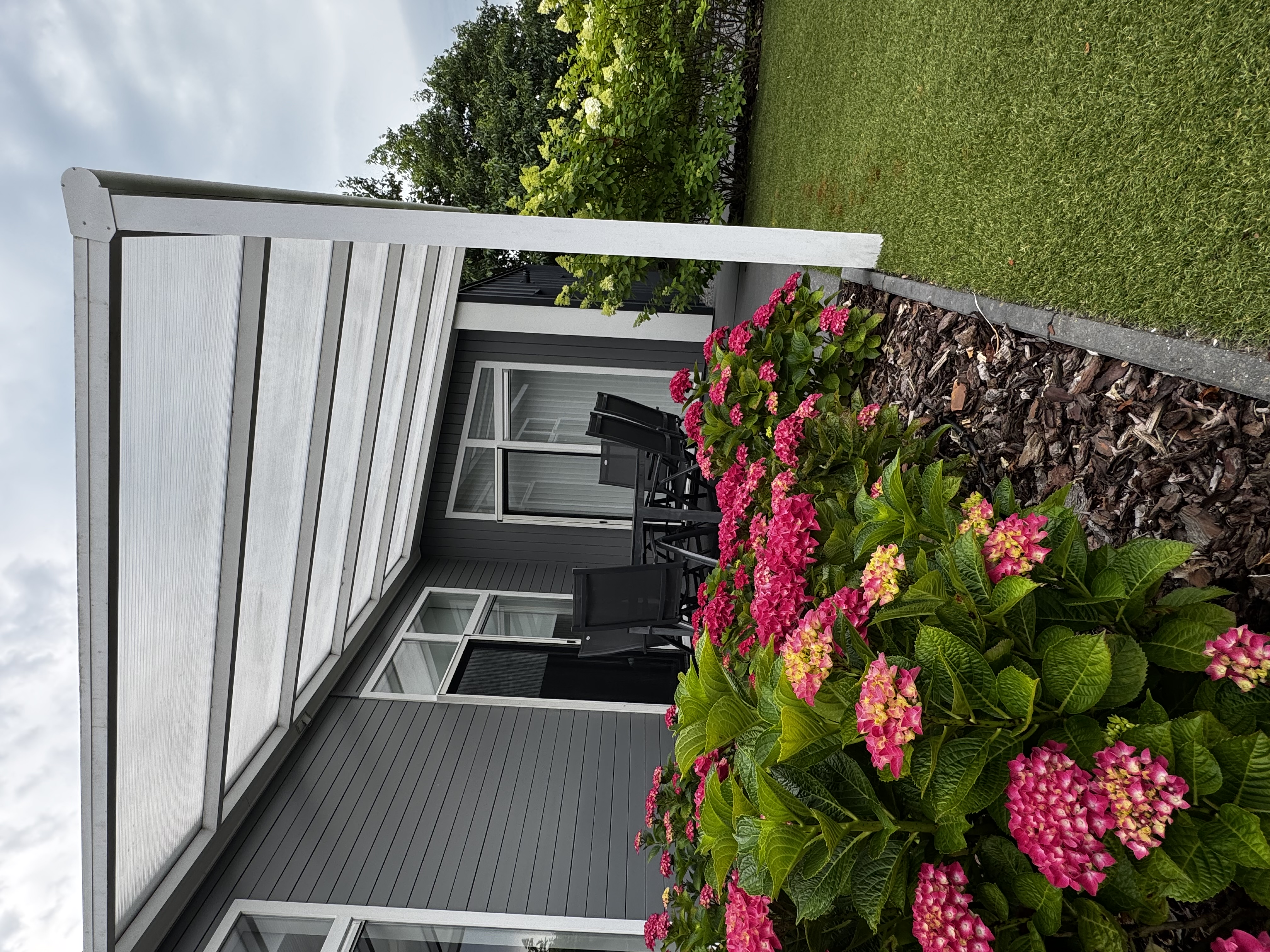 Terrace garden view