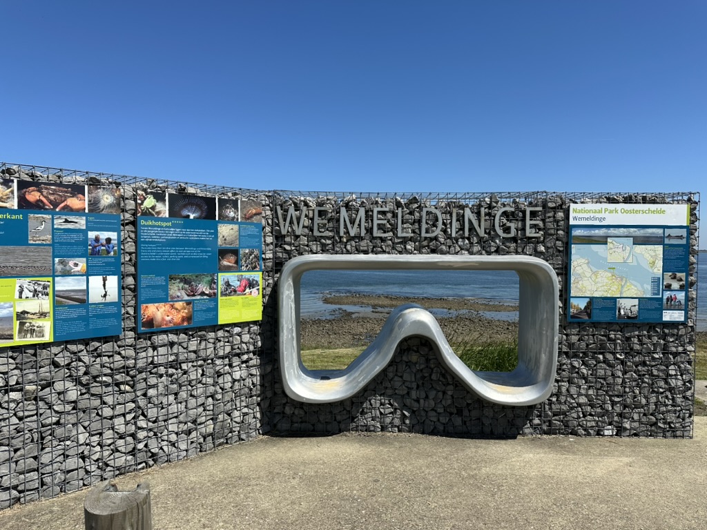 Wemeldinge diving goggle landmark