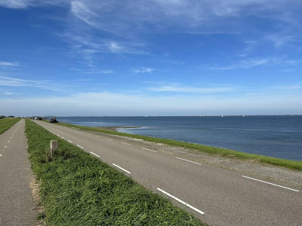 Cycling along the dyke